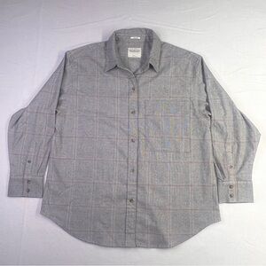 Abercrombie & Fitch - Gray Plaid Oversized Shacket - Women’s - L